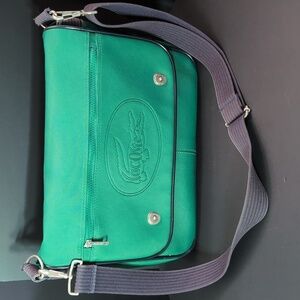 Lacoste Paris Chemise Green Men's Messenger Bag.